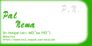 pal nema business card